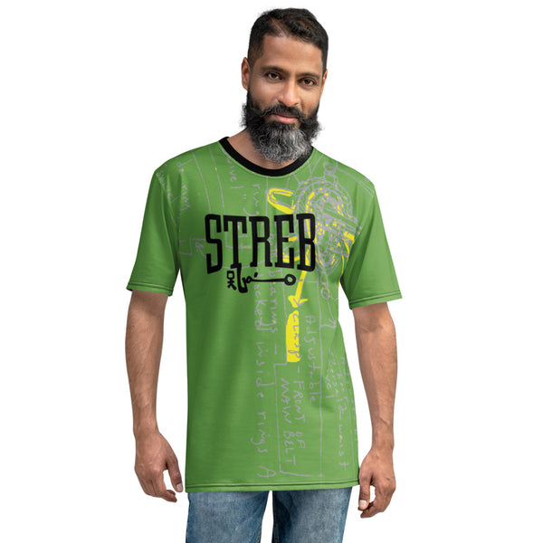 STREB/Voodo Fé Flying Machine Fall Colors collection Men's T-shirt- Green