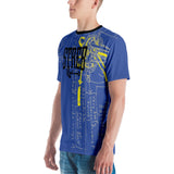 STREB/Voodo Fé Flying Machine Fall Colors Collection Men's T-shirt-Blue