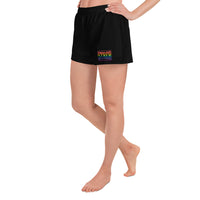 STREB Rainbow Pride Classic Logo Women's Athletic Short Shorts