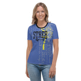 STREB/Voodo Fé Flying Machine Fall Colors Collection Women's T-shirt-Blue