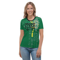 STREB/Voodo Fé Flying Machine Fall Colors Collection Women's T-shirt-Green