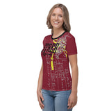 STREB/Voodo Fé Flying Machine Fall Colors Collection Women's T-shirt-Burgundy
