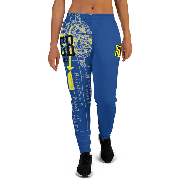 STREB/Voodo Fé Flying Machine Fall Colors Collection women's Joggers-Blue
