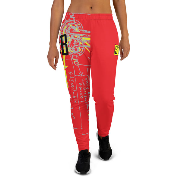 STREB/Voodo Fé Flying Machine Fall Colors Collection women's Joggers-Red
