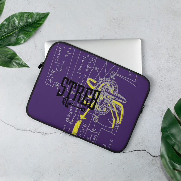 NEW!  STREB/Voodo Fé Flying Machine Fall Colors Collection Laptop Sleeve Purple