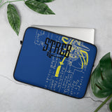 NEW!  STREB/Voodo Fé Flying Machine Fall Colors Collection Laptop Sleeve Blue