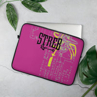 NEW! STREB/Voodo Fé Flying Machine Fall Colors Collection Laptop Sleeve Pink