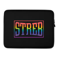 NEW!  STREB Rainbow Pride Classic Logo Laptop Sleeve