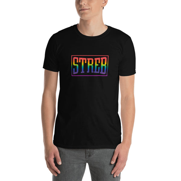 STREB Rainbow Pride Classic Logo Short-Sleeve Unisex T-Shirt