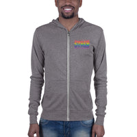 STREB Rainbow Pride Classic Logo Unisex Zip Hoodie