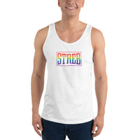 STREB Rainbow Pride Classic Logo Men's/Unisex Tank Top (multiple color choices)
