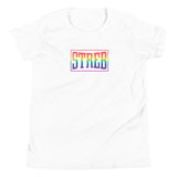 STREB Rainbow Pride Classic Logo Unisex Youth Short Sleeve T-Shirt